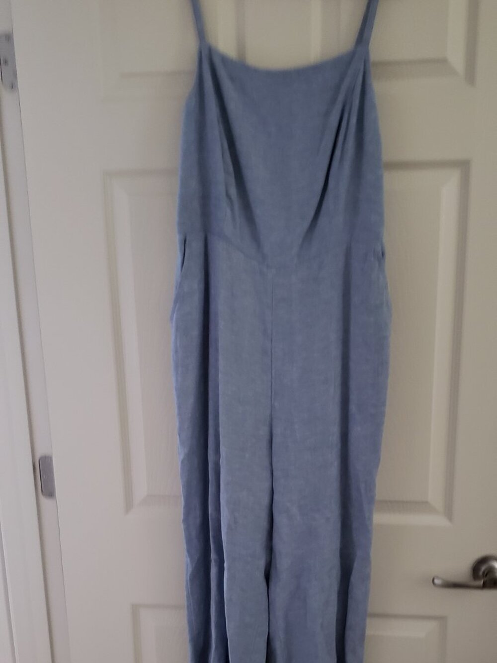 Blue jumpsuit for women.